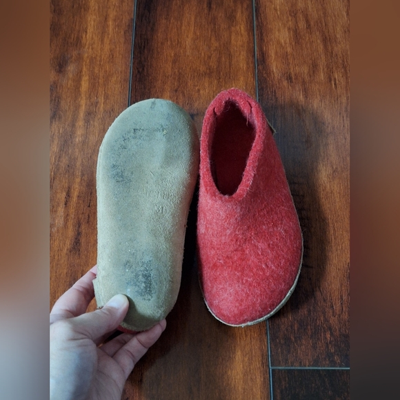 Kids Red Glerups Slipper Shoes Size EU 31 US 13 - Picture 6 of 7